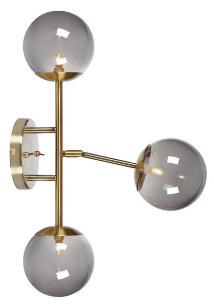 Markslöjd 108253 - Nástěnné svítidlo TRINITY 3xG9/20W/230V zlatá/šedá
