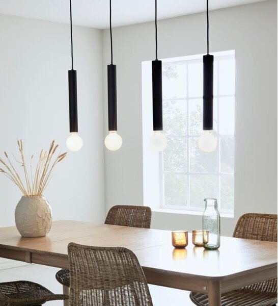 Markslöjd 108264 - Lustr na lanku SENCILLO 4xE27/40W/230V černá