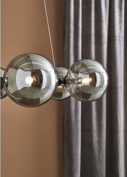 Markslöjd 108051 - Lustr na lanku CIRCLE 6xG9/20W/230V černá