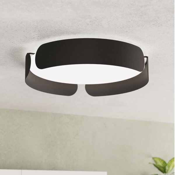 Eglo 99621 - LED Stropní svítidlo VALCASOTTO LED/20W/230V pr. 37 cm černá