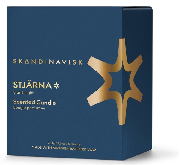 Skandinavisk Vonná svíčka STJÄRNA 200 g - Gold Symbol SDK215