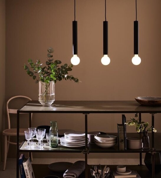Markslöjd 108262 - Lustr na lanku SENCILLO 3xE27/40W/230V černá