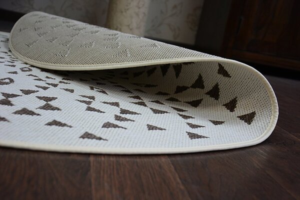Balta Kulatý koberec Sisal FLAT 48715/768 krémový Rozměr: průměr 120 cm