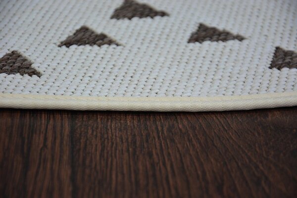 Balta Kulatý koberec Sisal FLAT 48715/768 krémový Rozměr: průměr 120 cm