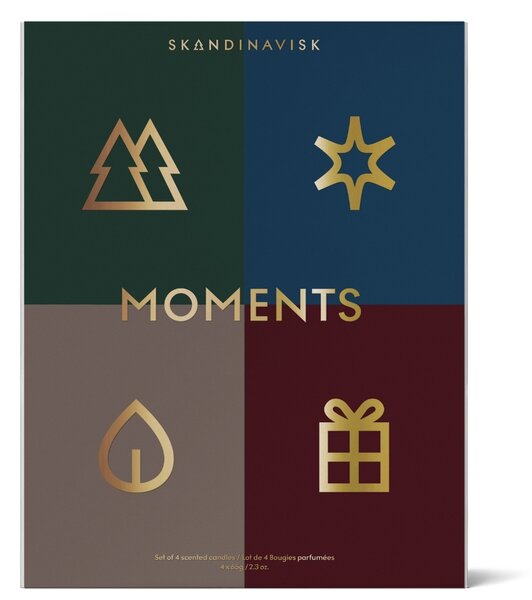 Skandinavisk Dárková sada svíček Moments - 4 ks SDK221