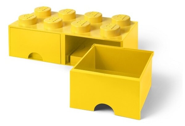 Žlutý úložný box LEGO® Storage 25 x 50 cm