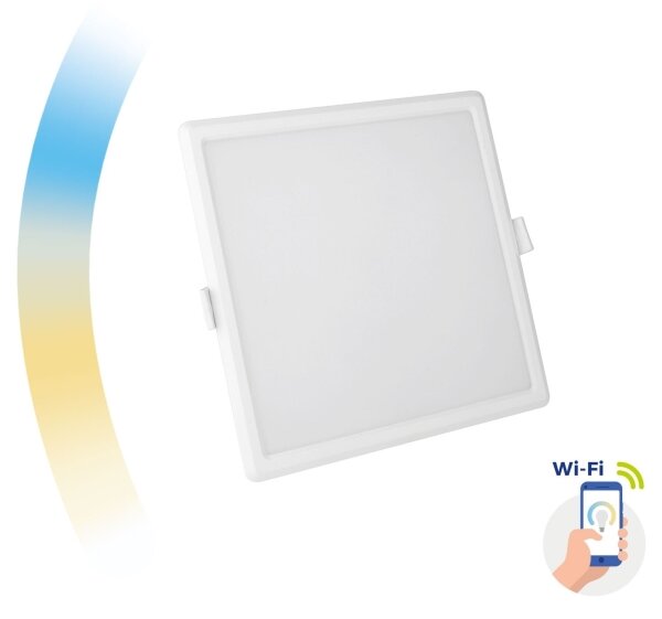 LED Stmívatelné podhledové svítidlo ALGINE LED/12W/230V Wi-Fi Tuya hranatý