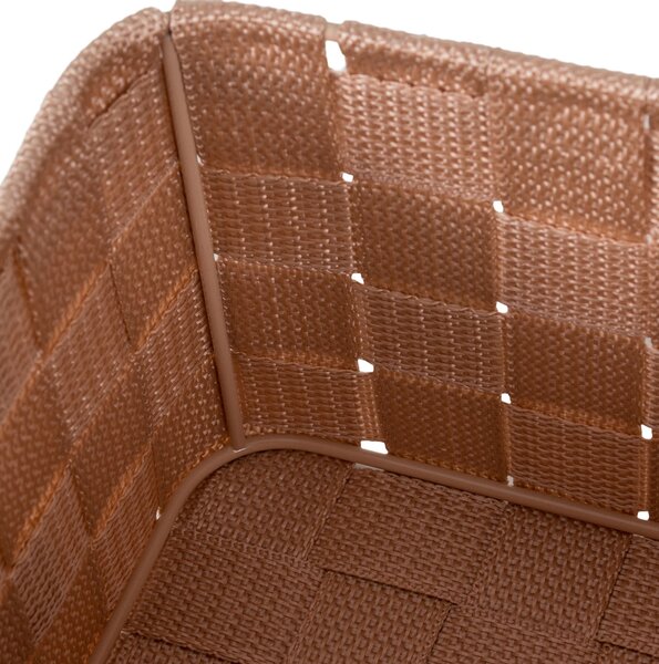 Úložný organizér do zásuvky Compactor TEX vysoký - 19 x 14 x 13 cm, růžový