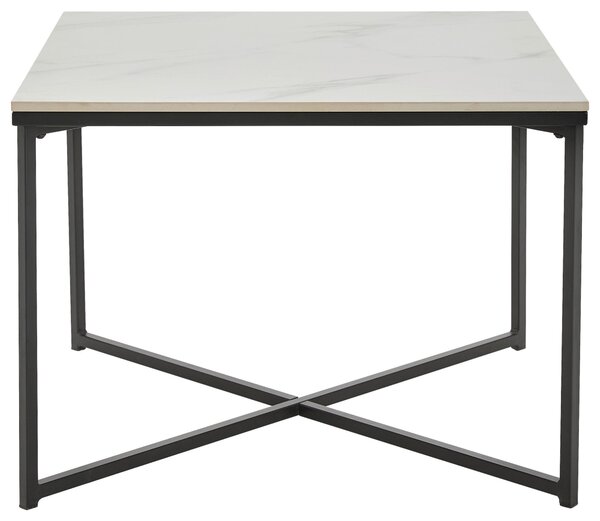 KONFERENČNÍ STOLEK, černá, bílá, kov, keramika, 60/43/60 cm Livetastic - Konferenční stolky, Online Only