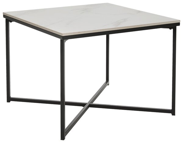 KONFERENČNÍ STOLEK, černá, bílá, kov, keramika, 60/43/60 cm Livetastic - Konferenční stolky, Online Only