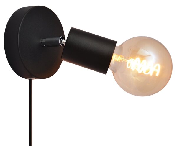 Nástěnné bodové svítidlo TUNE 1xE27/20W/230V černá