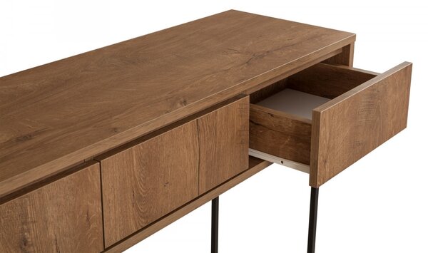 Hanah Home Konzolový stolek Mia 120 cm hnědý
