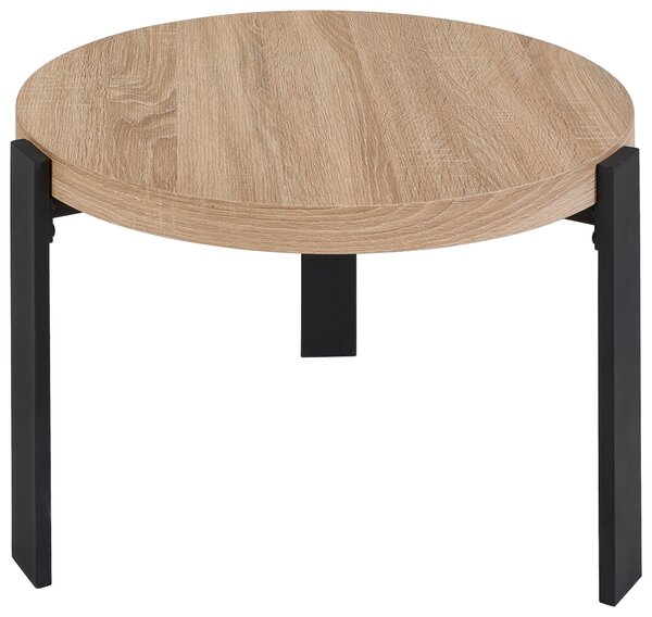 SADA KONFERENČNÍCH STOLKŮ, černá, barvy dubu, kov, kompozitní dřevo, 60-80/60-80/40-45 cm MID.YOU - Konferenční stolky, Online Only