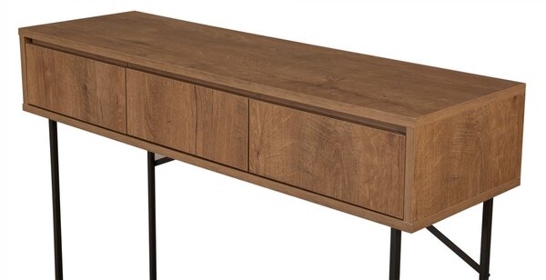 Hanah Home Konzolový stolek Mia 120 cm hnědý