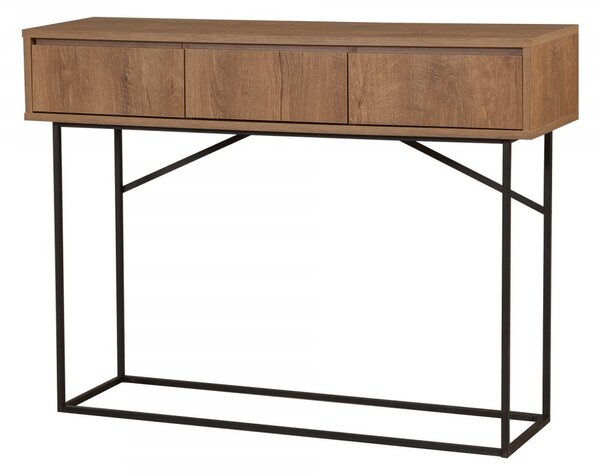 Hanah Home Konzolový stolek Mia 120 cm hnědý