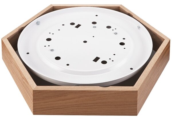 Stropní svítidlo OAK HEX 2xE27/60W/230V pr. 43 cm dub