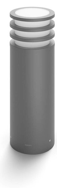 PHILIPS HUE Hue White Venkovní sloupkové svítidlo Philips Lucca 17402/93/P0 antracitové, 2700K, 40cm