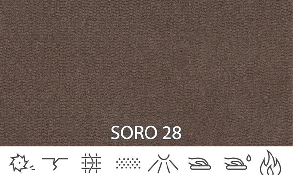 Rohová sedací souprava Lunara (hnědá) (P). Akce -20%