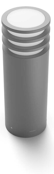 PHILIPS HUE Hue White Venkovní sloupkové svítidlo Philips Lucca 17402/93/P0 antracitové, 2700K, 40cm