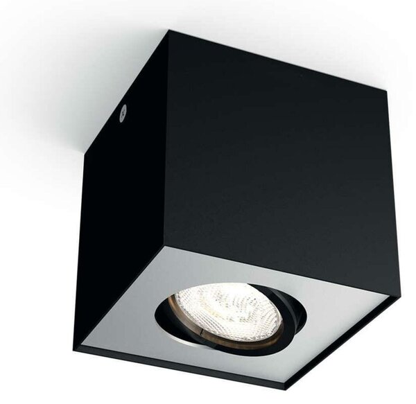 LED Bodové svítidlo Philips Box 50491/30/P0 černé 1x4,5W