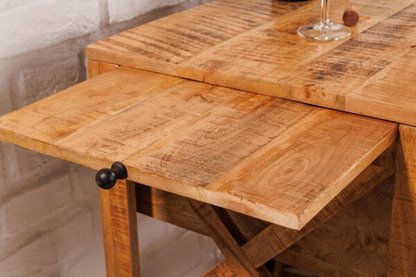 Designová barová skříňka Winebar 92 cm mango