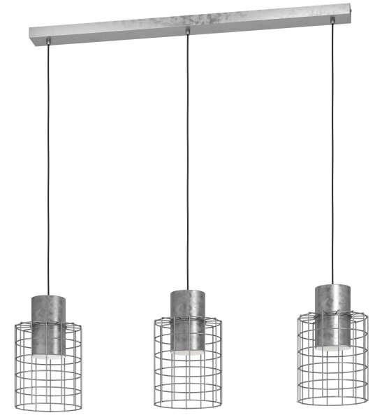 Eglo 43648 - Lustr na lanku MILLIGAN 3xE27/40W/230V stříbrná