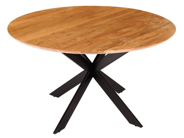 Kulatý jídelní stůl Fabrico 130 cm akácie