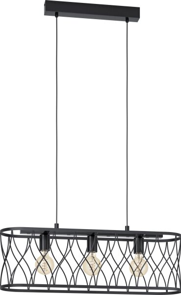 Eglo 43554 - Lustr na lanku GILTSPUR 3xE27/40W/230V