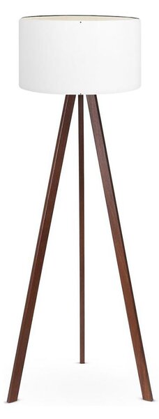 Stojací lampa AYD 1xE27/60W/230V bílá/hnědá