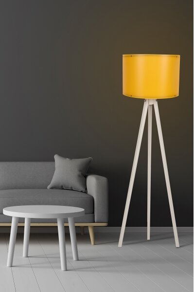 Stojací lampa AYD 1xE27/60W/230V oranžová/béžová