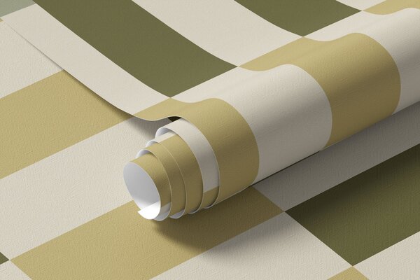 Fototapety Pruhovaný vzor v zelených a pískových odstínech, Fototapety geometrie, w05150 : uwalls.cz