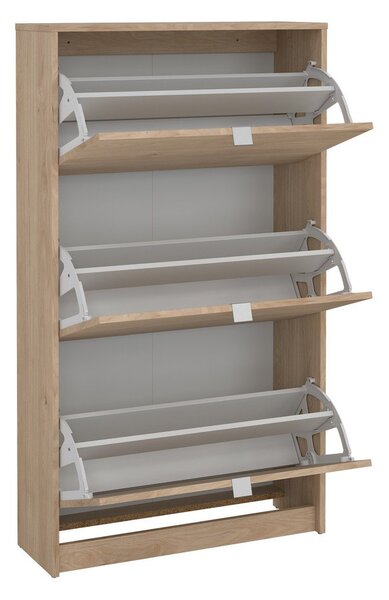Výklopný botník v dekoru dubu v přírodní barvě 70x124x24 cm Shoes – Tvilum