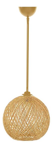 Lustr na lanku JUTE 1xE27/60W/230V béžová
