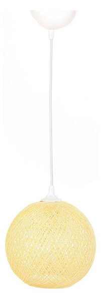 Lustr na lanku JUTE 1xE27/60W/230V žlutá