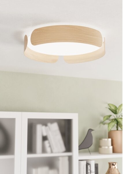 Eglo 99622 - LED Stropní svítidlo VALCASOTTO LED/20W/230V pr. 37 cm béžová