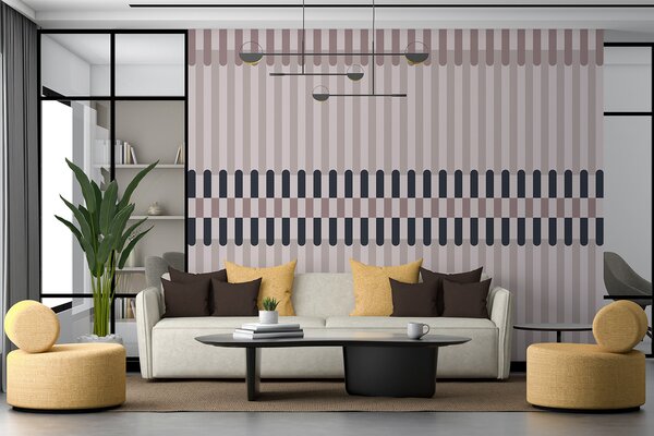 Fototapety Pruhovaný vzor v krémových a tmavě modrých odstínech, Fototapety geometrie, w05150v2 : uwalls.cz