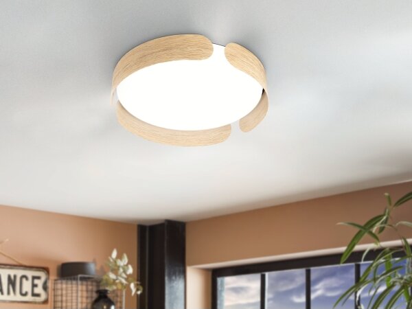 Eglo 99622 - LED Stropní svítidlo VALCASOTTO LED/20W/230V pr. 37 cm béžová