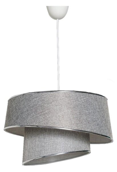 Lustr na lanku BARETTE 1xE27/60W/230V stříbrná/lesklý chrom