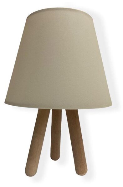 Stolní lampa WOOD 1xE27/60W/230V béžová