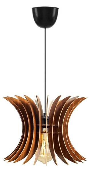 Lustr na lanku 1xE27/60W/230V hnědá pr. 20 cm