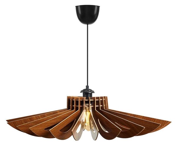 Lustr na lanku 1xE27/60W/230V hnědá pr. 52 cm
