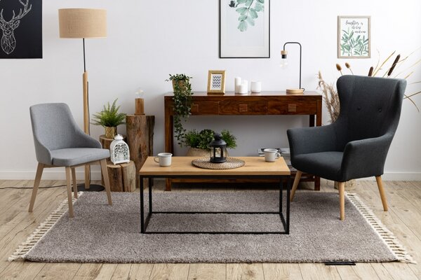Makro Abra Moderní kusový koberec BERBER 9000 hnědý Rozměr: 80x150 cm
