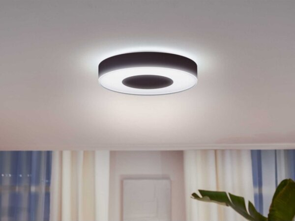 Philips-LED RGB Stmívatelné stropní svítidlo Hue LED/52,5W/230V pr. 425 mm černá