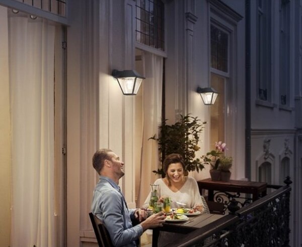 Philips - Venkovní nástěnné svítidlo ALPENGLOW 1xE27/60W/230V IP44