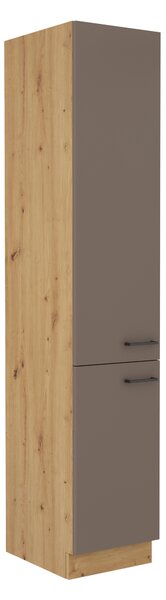Potravinová kuchyňská skříňka Barb 40 DK-210 2F (dub artisan + truflová). 1044947
