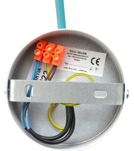 Přisazený lustr CAMBRIDGE 2xE27/15W/230V modrá