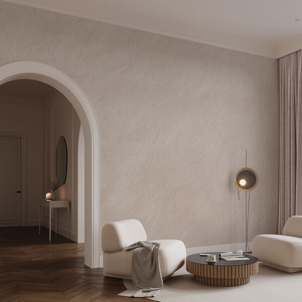Fototapety Světle béžové pozadí ve stylu dekorativní omítky, minimalistický styl, kamenná struktura, Tapety Unikátní, w09800 : uwalls.cz