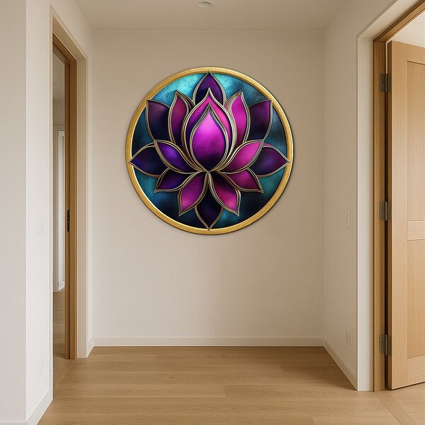 DUBLEZ | Mandala obraz na stěnu - Viola | UV tisk, Premium