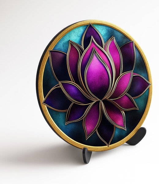 DUBLEZ | Mandala obraz na stěnu - Viola | UV tisk, Premium