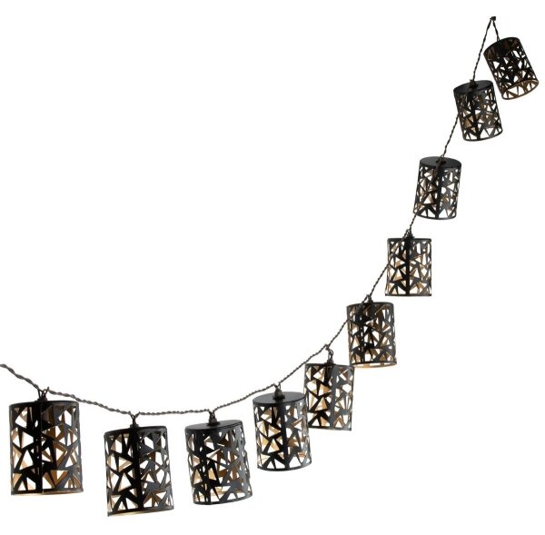 LED Solární řetěz 10xE12/3,65m IP44 teplá bílá